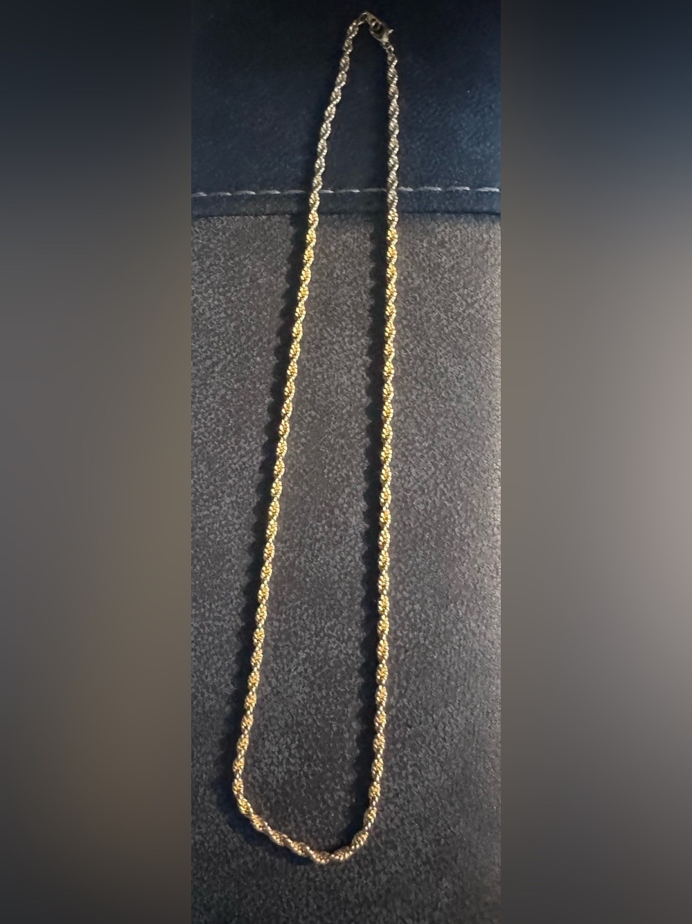 Gold Rope Chain Necklace - Women Jewelry 24 inches long